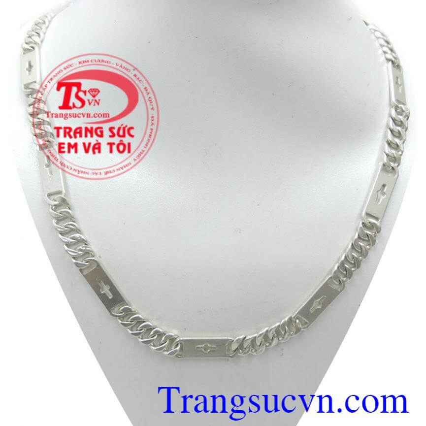 Dây chuyền bạc mắt đẹp sang