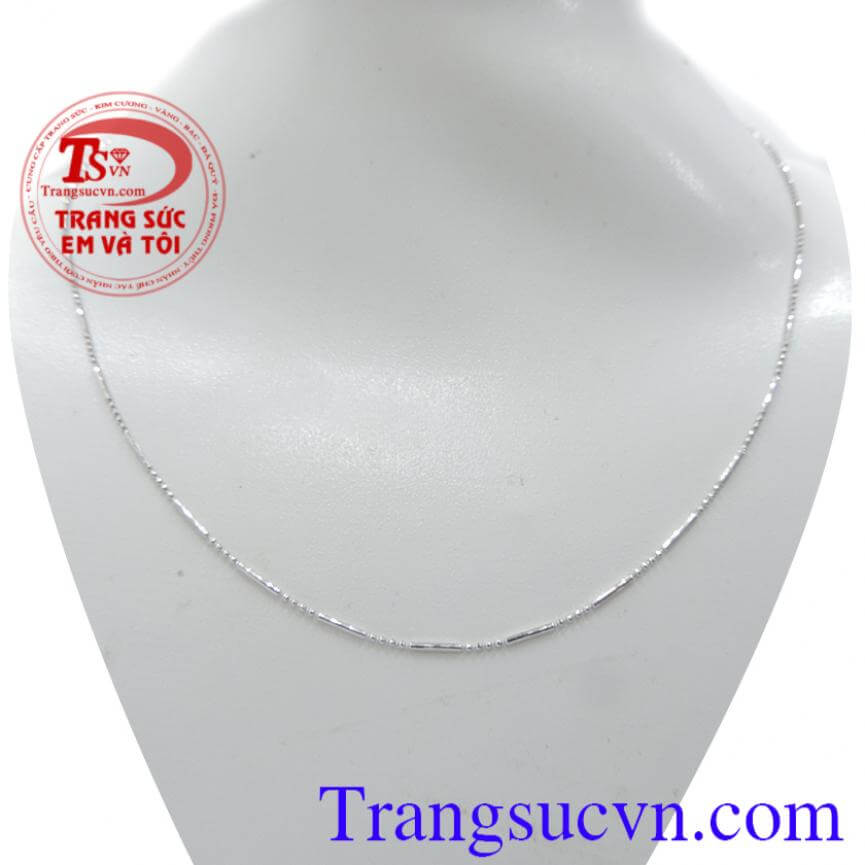 Dây chuyền nữ vàng trắng dạng bi