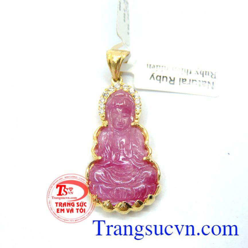 Mặt dây vàng đá ruby đẹp