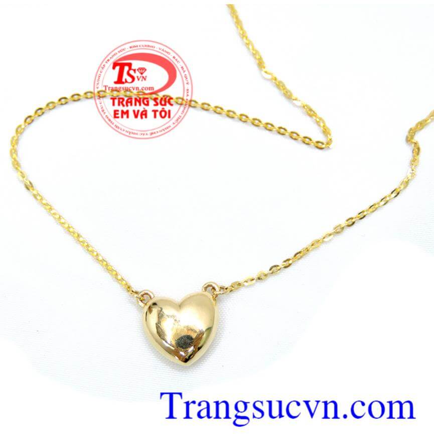 Dây chuyền nữ trái tim đẹp khắc tên