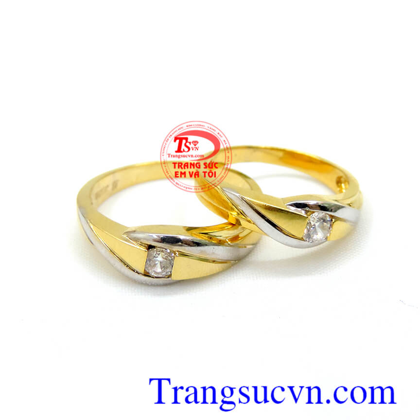 Nhẫn cưới vàng cặp đôi