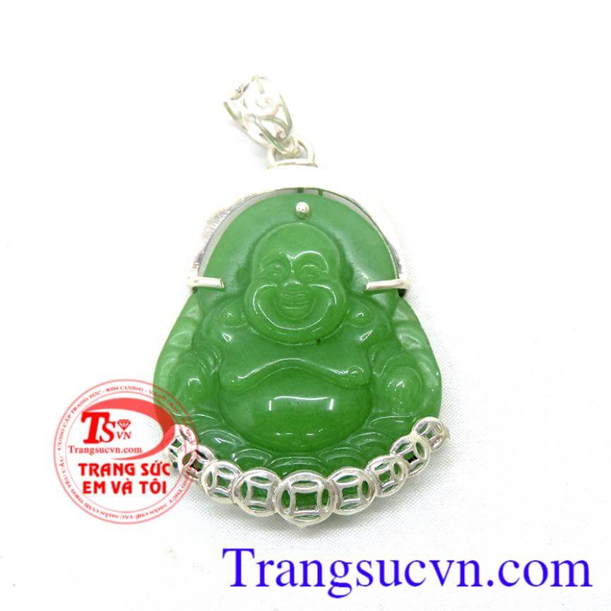 Phật di lặc ngọc cẩm thạch bọc bọc đồng xu