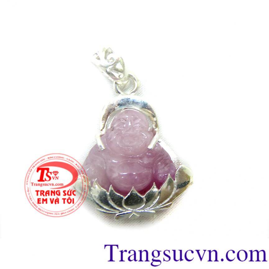 Ruby phật di lặc bọc bạc