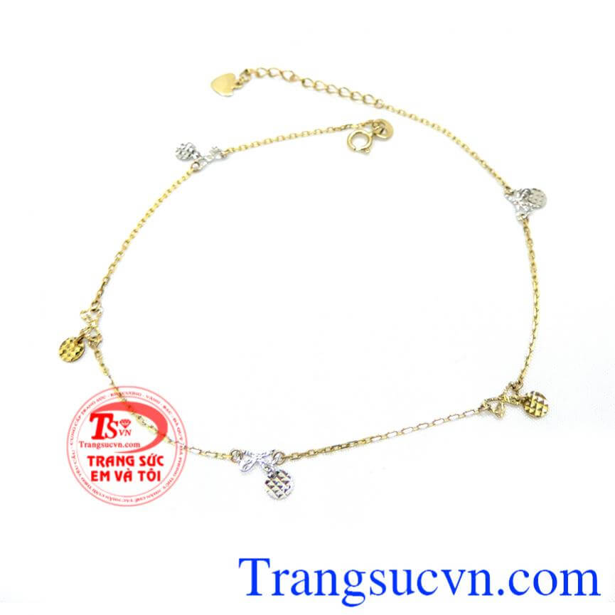 Lắc chân vàng 14k tuyệt đẹp