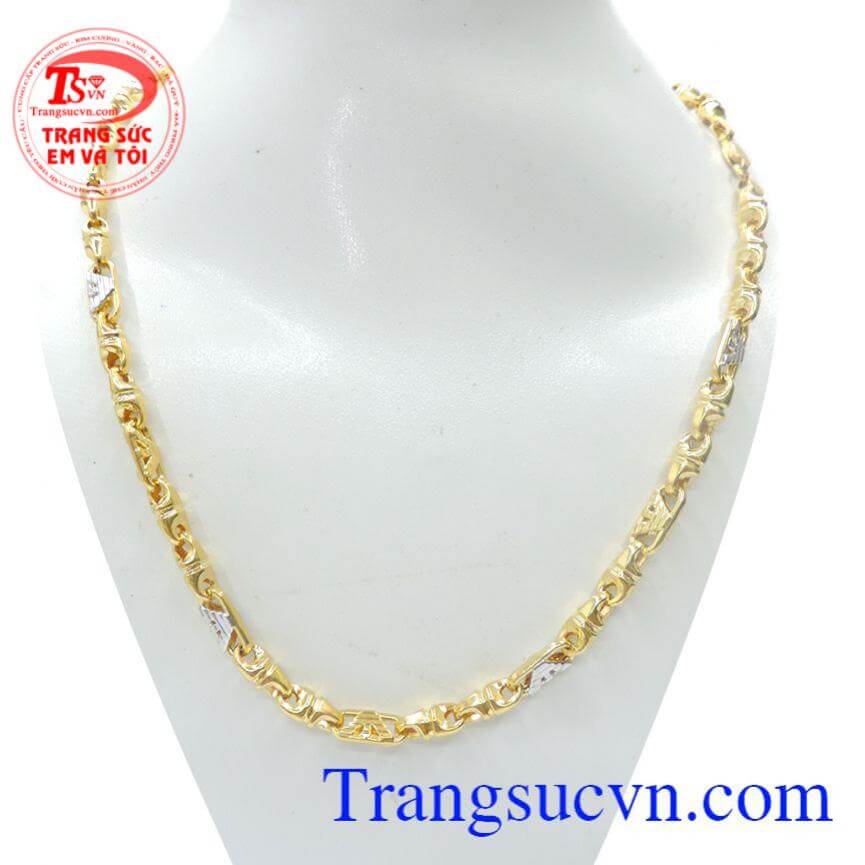 Dây nam vàng tây 10k sáng bóng