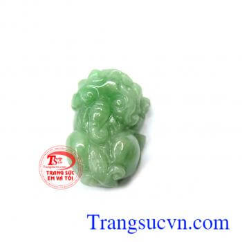 Mặt tỳ hưu phong thủy, tỳ hưu ngọc cẩm thạch thiên nhiên, có giấy kiểm định, mang đến tài lộc phú quý cho gia chủ