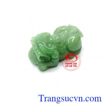 Mặt tỳ hưu phong thủy, tỳ hưu ngọc cẩm thạch thiên nhiên, có giấy kiểm định, mang đến tài lộc phú quý cho gia chủ