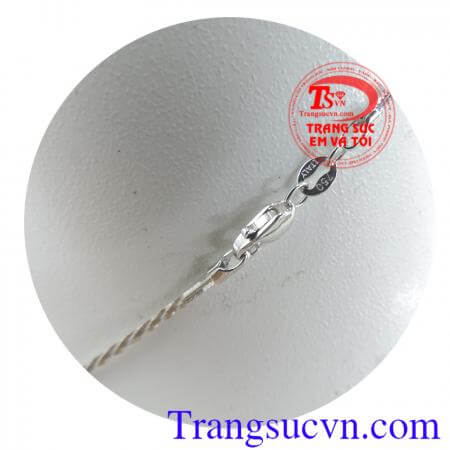 Dây chuyền nữ vàng trắng Italia đẹp