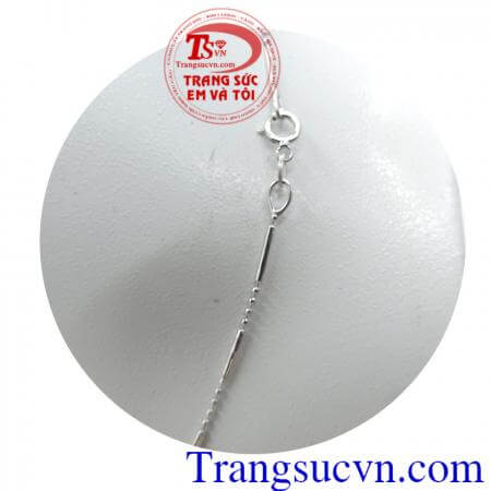 Dây chuyền nữ vàng trắng dạng bi