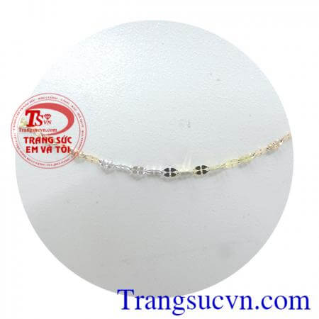 Dây chuyền nữ vàng màu ý 18k