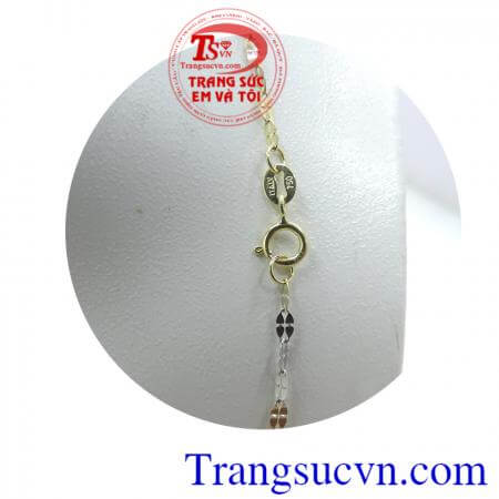 Dây chuyền nữ vàng màu ý 18k