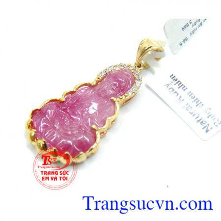 Mặt dây vàng đá ruby đẹp