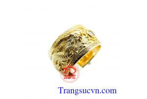 Nhẫn nam rồng chầu 3D