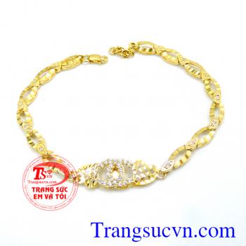 Lắc vàng tây Uy tín bán thiết kế chế tác lắc tay nữ vàng xuất khẩu. 