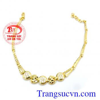 Lắc tay vàng tây nữ kiểu đẹp