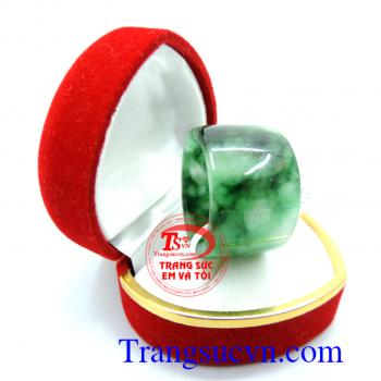 Nhẫn ngọc phỉ thúy tự nhiên kiểu chế tác hình vuông,nhẫn phỉ thúy dành cho nam món quà ý nghĩa mang tài lộc và may mắn
