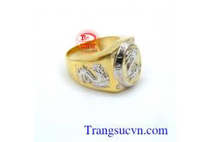 Nhẫn nam vàng rồng