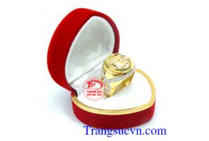 Nhẫn nam đá kết rồng