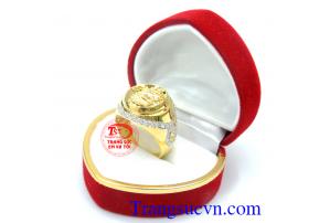 Nhẫn nam đá kết rồng
