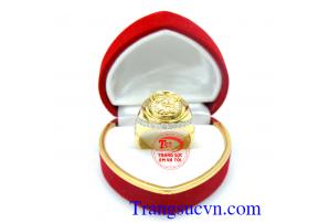 Nhẫn nam đá kết rồng