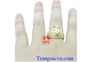 Nhẫn nam đá kết rồng