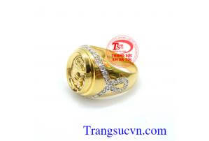Nhẫn nam đá kết rồng