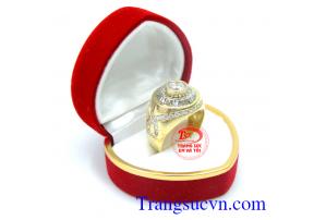 Nhẫn đá vàng tây cao