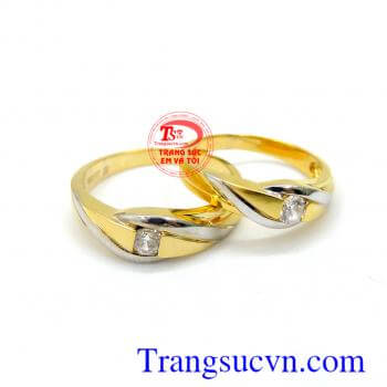 Nhẫn cưới vàng cặp đôi