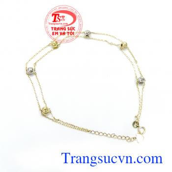Lắc chân xinh đẹp vàng