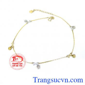 Lắc chân vàng 14k tuyệt đẹp