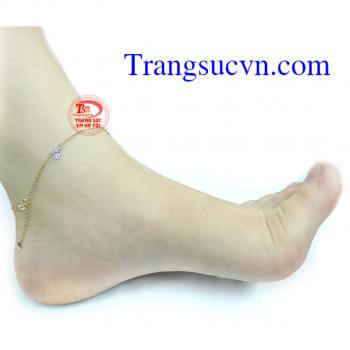 Lắc chân vàng 14k tuyệt đẹp. thiết kế sang trọng tinh tế mang lại vể đẹp mềm mại cho các bạn nữ. Phù hợp làm quà trong những dịp kỷ niệm ý nghĩa.