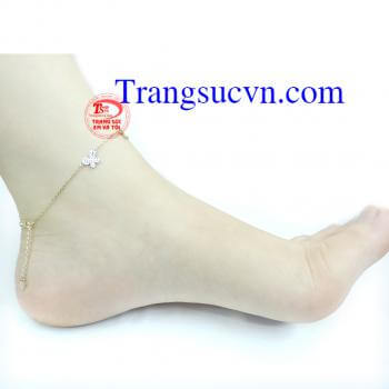 Lắc Chân Vàng Hình Bướm 14k