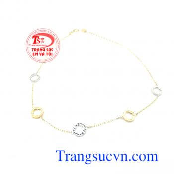 Lắc Chân Vàng Tây 14k đẹp tuyệt