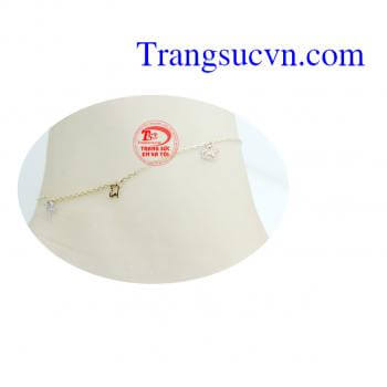 lắc đeo chân hình chìa khóa. Khóa chặt trái tim. món quà ỹ nghĩa cho cả người mua và người được nhận. Lắc chân vàng tây.