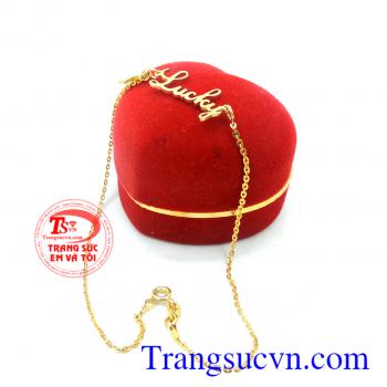 Sản phẩm lắc chân nữ vàng tây 10k giá rẻ,kiểu dáng đẹp,ý nghĩa mang lại may mắn cho chủ nhân sở hữu