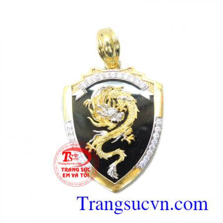 Mặt dây chuyền nam rồng vàng tây đẹp chất lượng