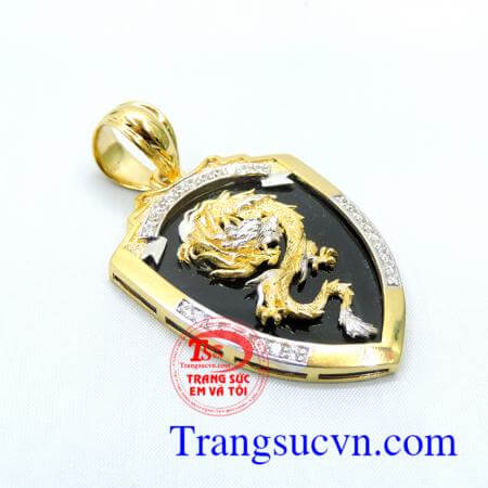 Mặt dây chuyền nam rồng vàng tây đẹp đảm bảo chất lượng vàng,