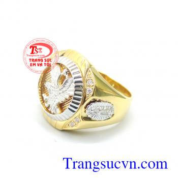 Nhẫn nam vàng tây sang trọng