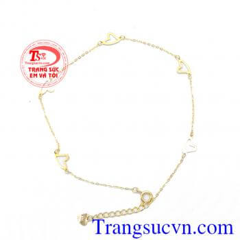 Lắc chân dành cho nữ sản phẩm đảm bảo chất lượng vàng, thiết kế và chế tác tinh tế,