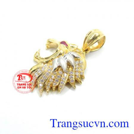 Mặt dây vàng tay 10k đá quý hợp mệnh chất lượng.