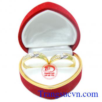 Nhẫn cưới vàng 10k sang trọng đẹp
