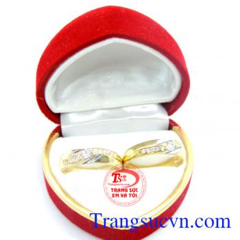 Nhẫn cưới vàng tây đẹp, sang trọng