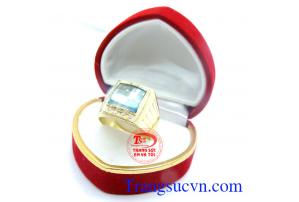 Nhẫn nam đeo hợp thời trang, chất lượng vàng đảm đeo bền đẹp sáng bóng, tinh tế và sang trọng dành cho phái mạnh