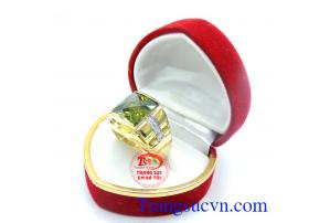 Nhẫn nam vàng tây gắn đá đẹp