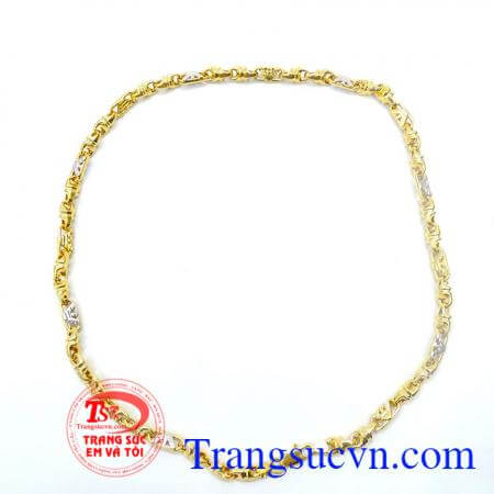 Dây nam vàng tây 10k sáng bóng