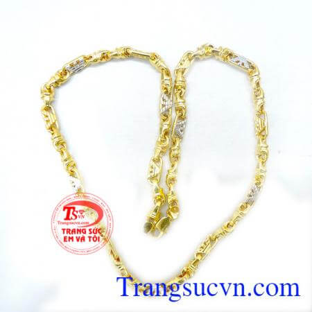 Dây nam vàng tây 10k sáng bóng