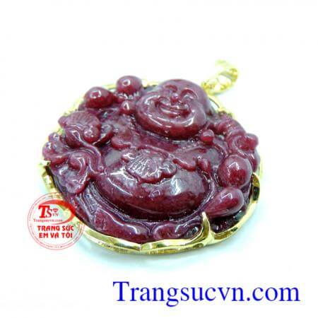 Mặt phật di lặc bọc vàng to đẹp hưng thịnh, thịnh vượng.