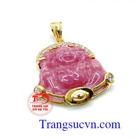 Mặt phật ruby bọc vàng TSVN