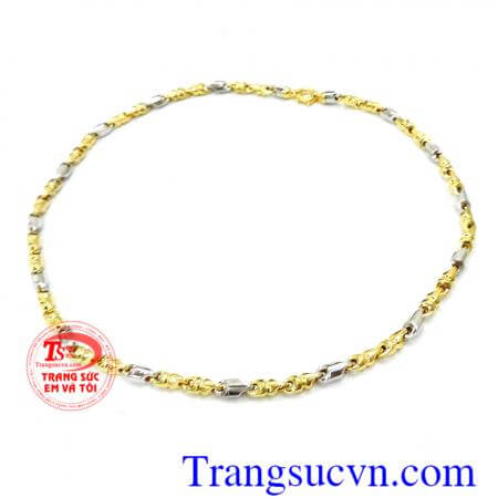 Dây chuyền vàng tây 14k kiểu mới