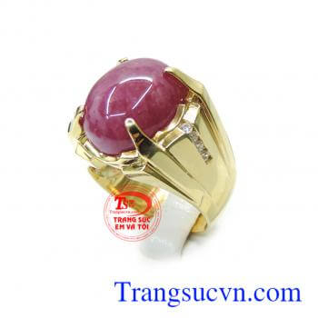 Nhẫn nam sang trọng ruby